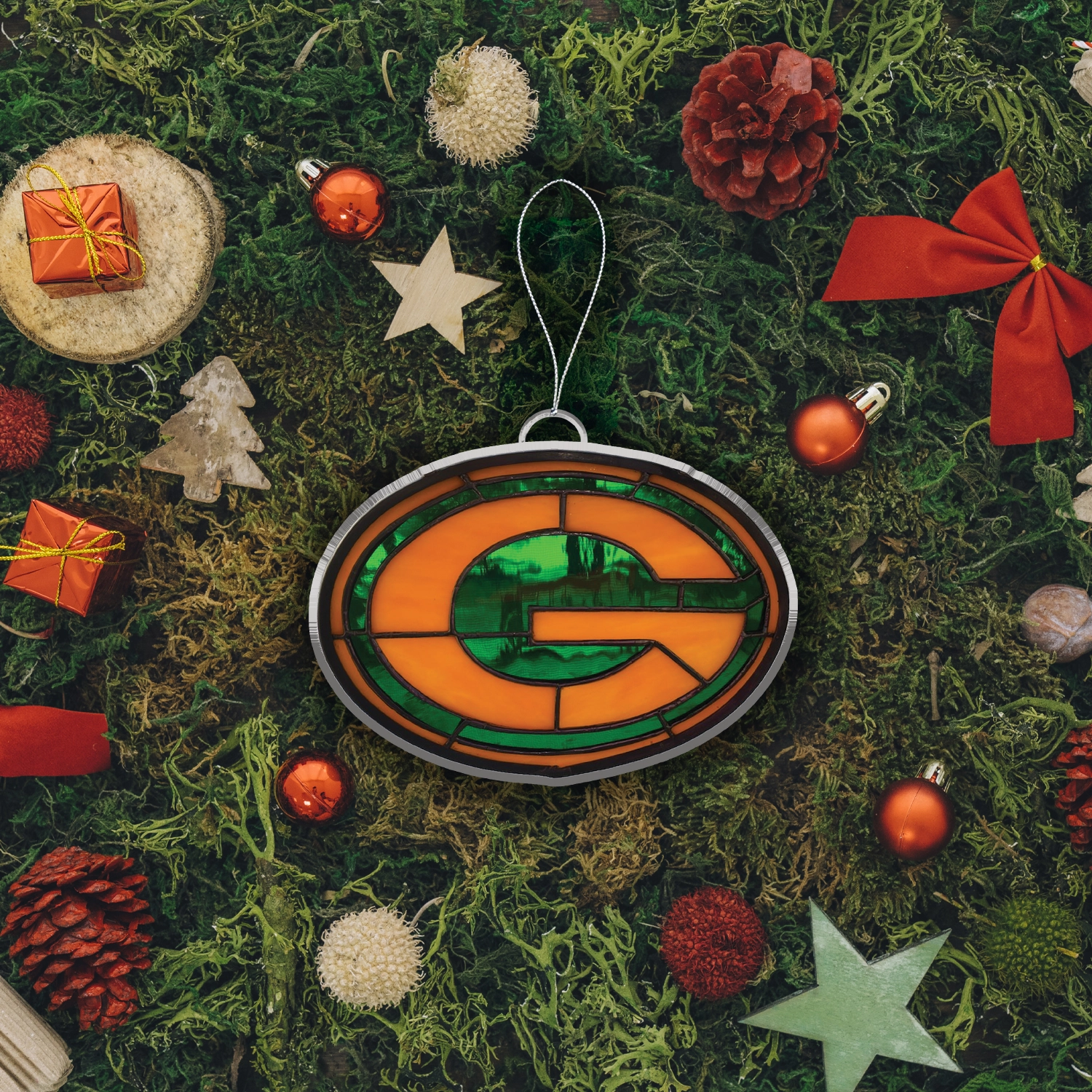 Sportswearmerch Green Bay Packers NFL x Christmas Acrylic Ornament Gift For Fans