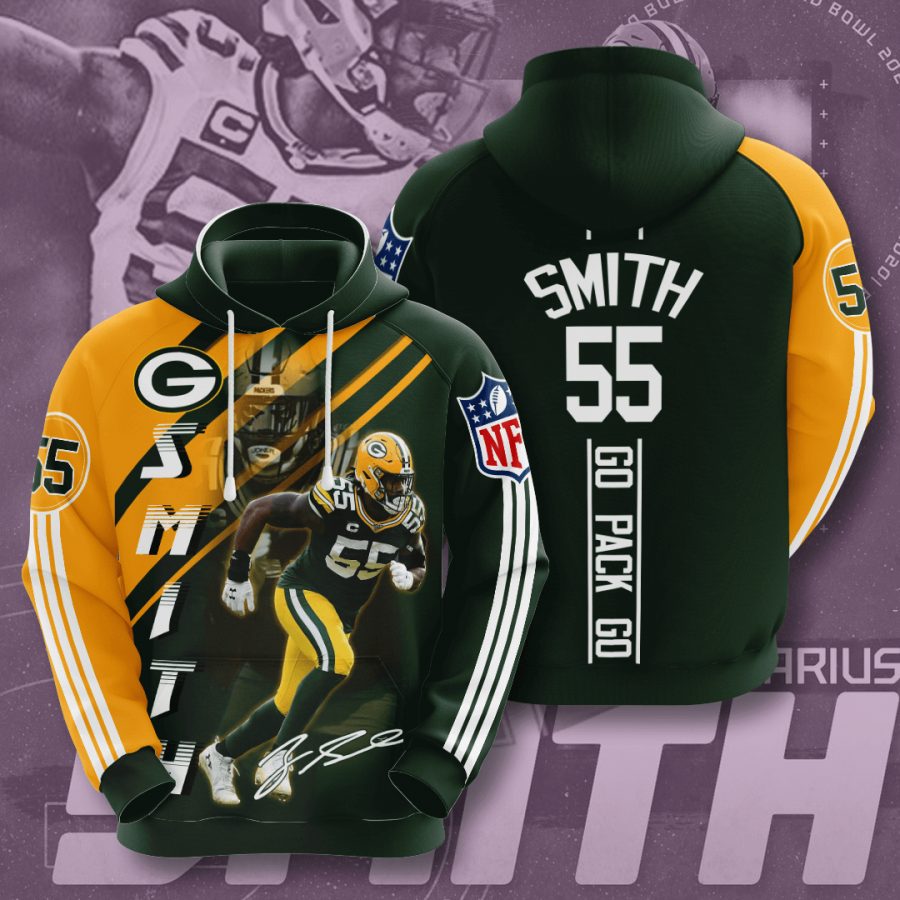 Sportswearmerch Green Bay Packers NFL Za'Darius Smith Dark Gold Personalized Hoodie For Fan