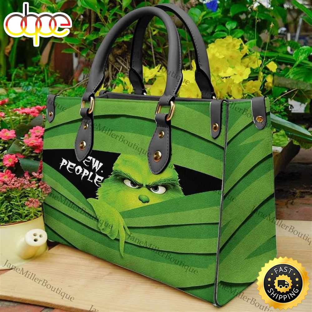 Sportswearmerch Grinch Movie Christmas Leather Bag For Fan