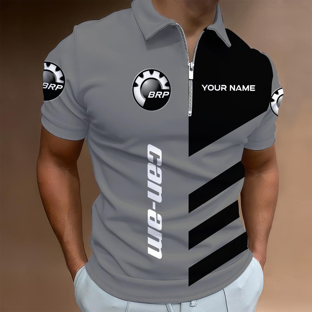 Sportswearmerch Harley-Davidson Motorcycle Lapel Zip Polo Shirt For Fan