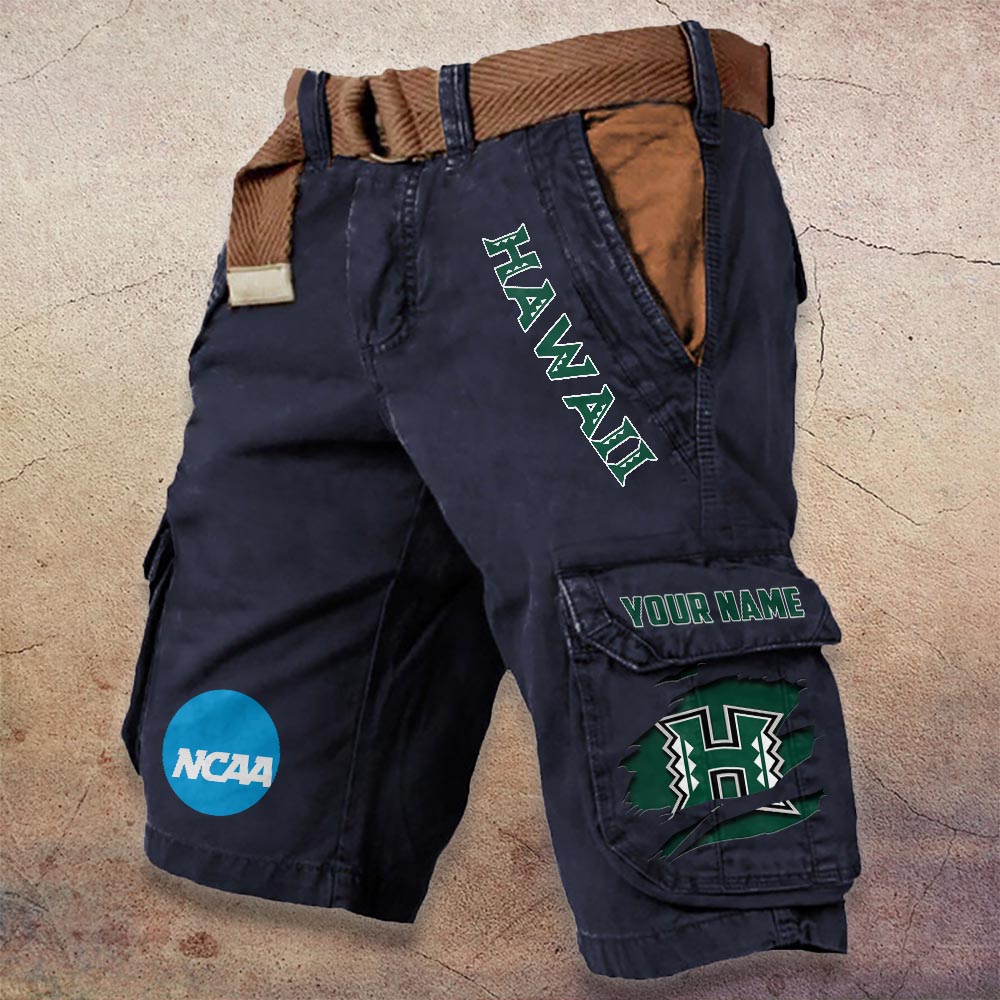 Sportswearmerch Hawai'i Rainbow Warriors NCAA Denim Short For Fan
