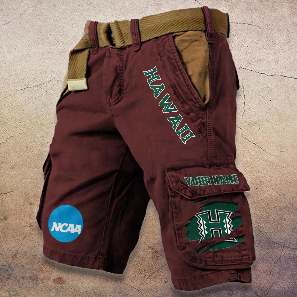 Sportswearmerch Hawai'i Rainbow Warriors NCAA Denim Short For Fan
