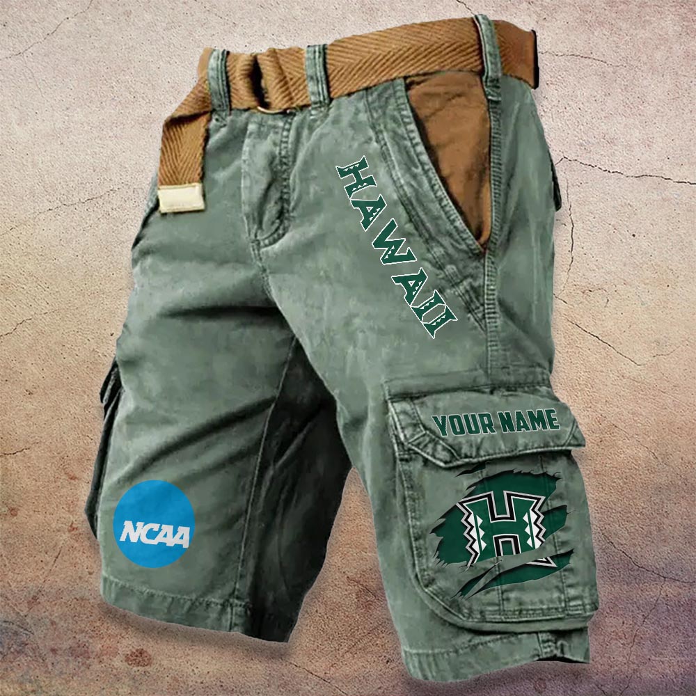 Sportswearmerch Hawai'i Rainbow Warriors NCAA Denim Short For Fan