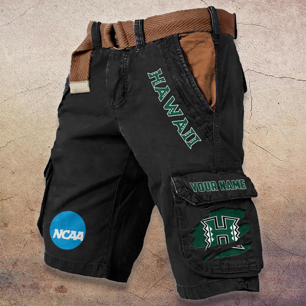 Sportswearmerch Hawai'i Rainbow Warriors NCAA Denim Short For Fan