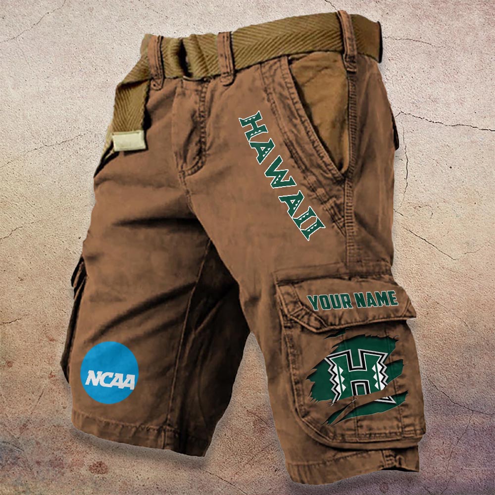 Sportswearmerch Hawai'i Rainbow Warriors NCAA Denim Short For Fan