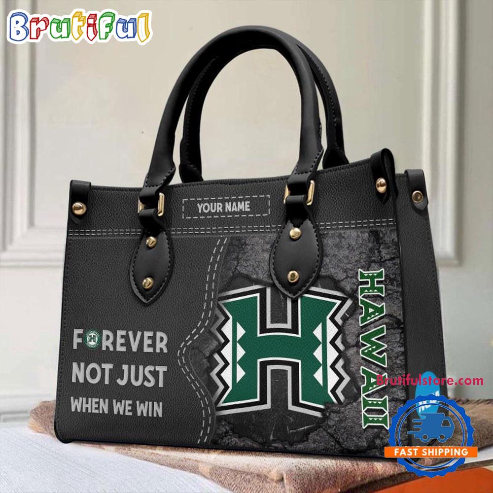 Sportswearmerch Hawai'i Rainbow Warriors NCAA Leather Hand Bag For Fan