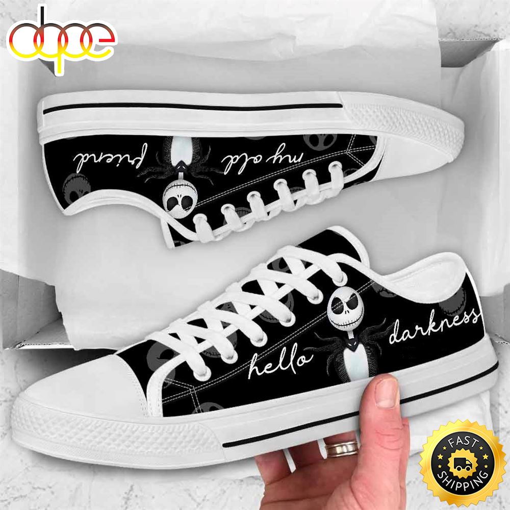 Sportswearmerch Hello Darkness My Old Friend Women Low Top Canvas Sneakers Shoes For Men And Women