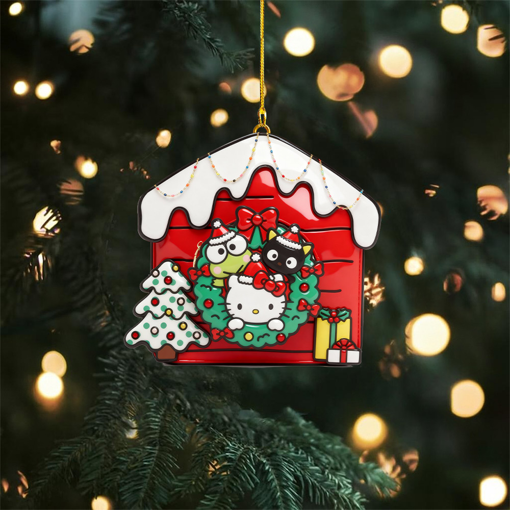 Sportswearmerch Hello Kitty x Christmas Acrylic Ornament Gift For Fan