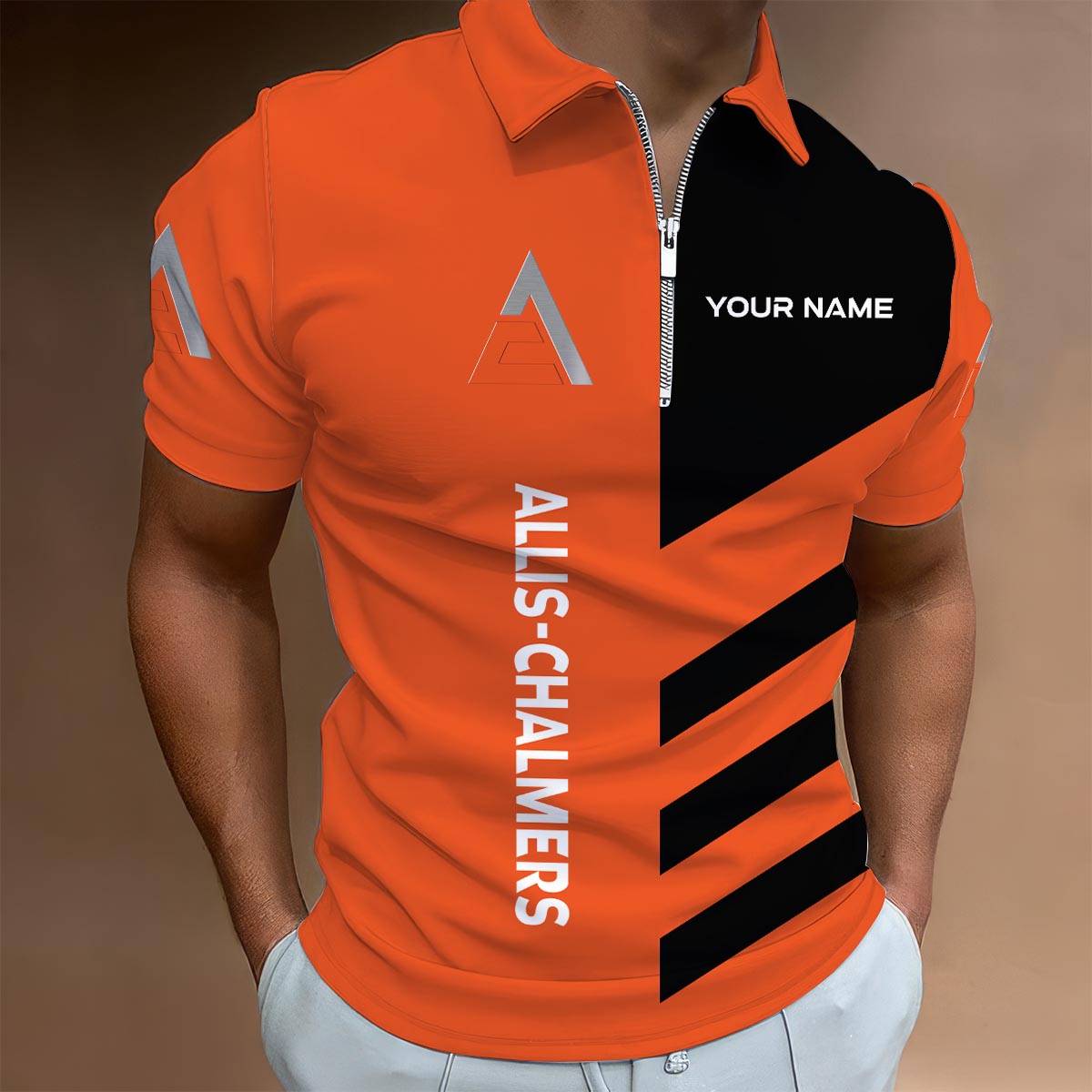 Sportswearmerch Hino Truck Lapel Zip Polo Shirt For Fan