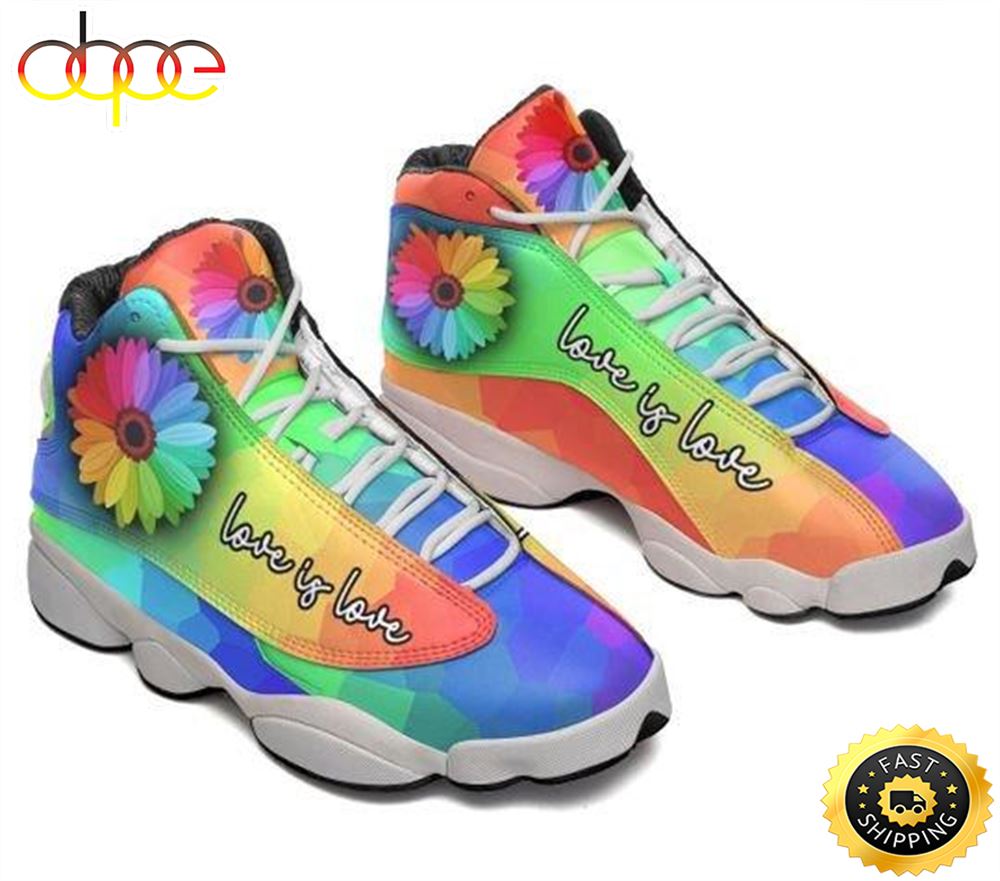 Sportswearmerch Hippie Love Is Love AJ13 Sneakers Shoes For Men And Women