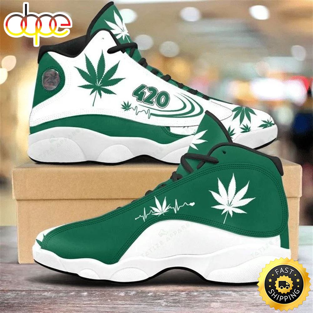 Sportswearmerch Hippie Skull Weed AJ13 Sneakers Shoes For Men And Women