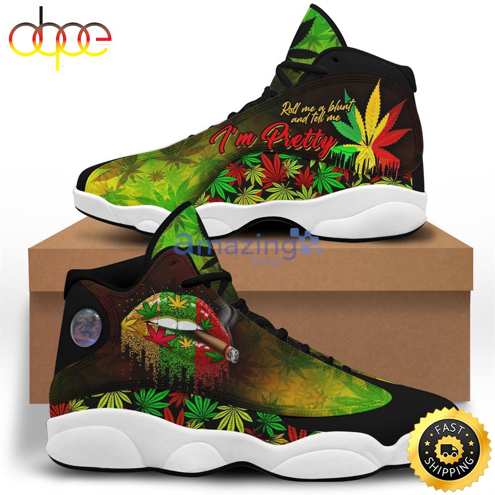 Sportswearmerch Hippie Weed AJ13 Sneakers Shoes For Men And Women