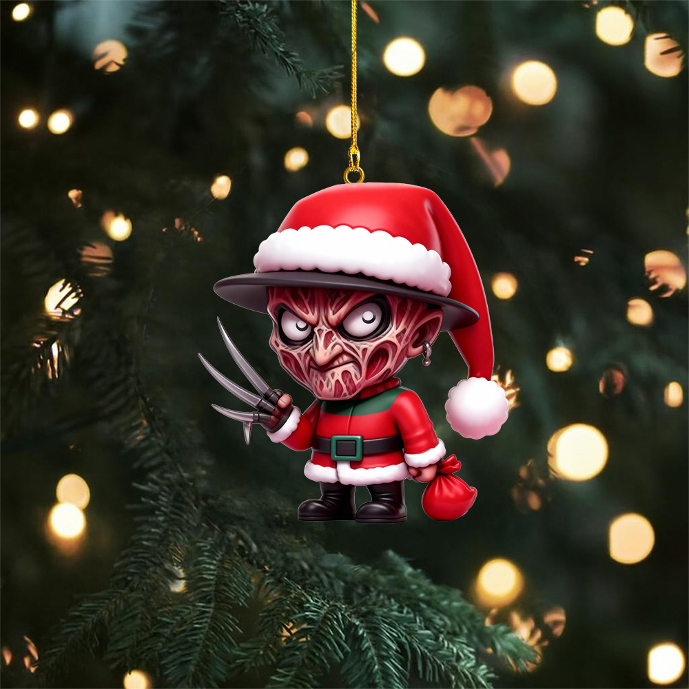 Sportswearmerch Horror Friends x Christmas Acrylic Ornament Gift For Fan