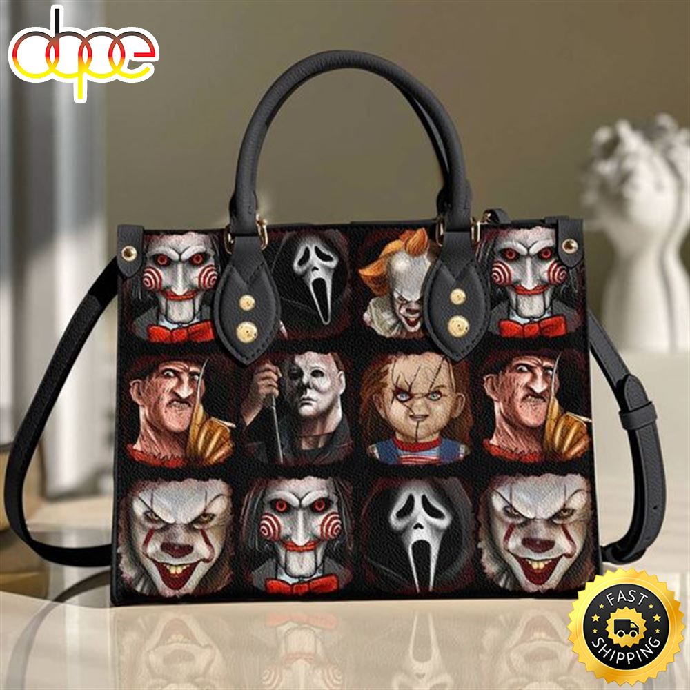 Sportswearmerch Horror Movies Leather Bag For Fan