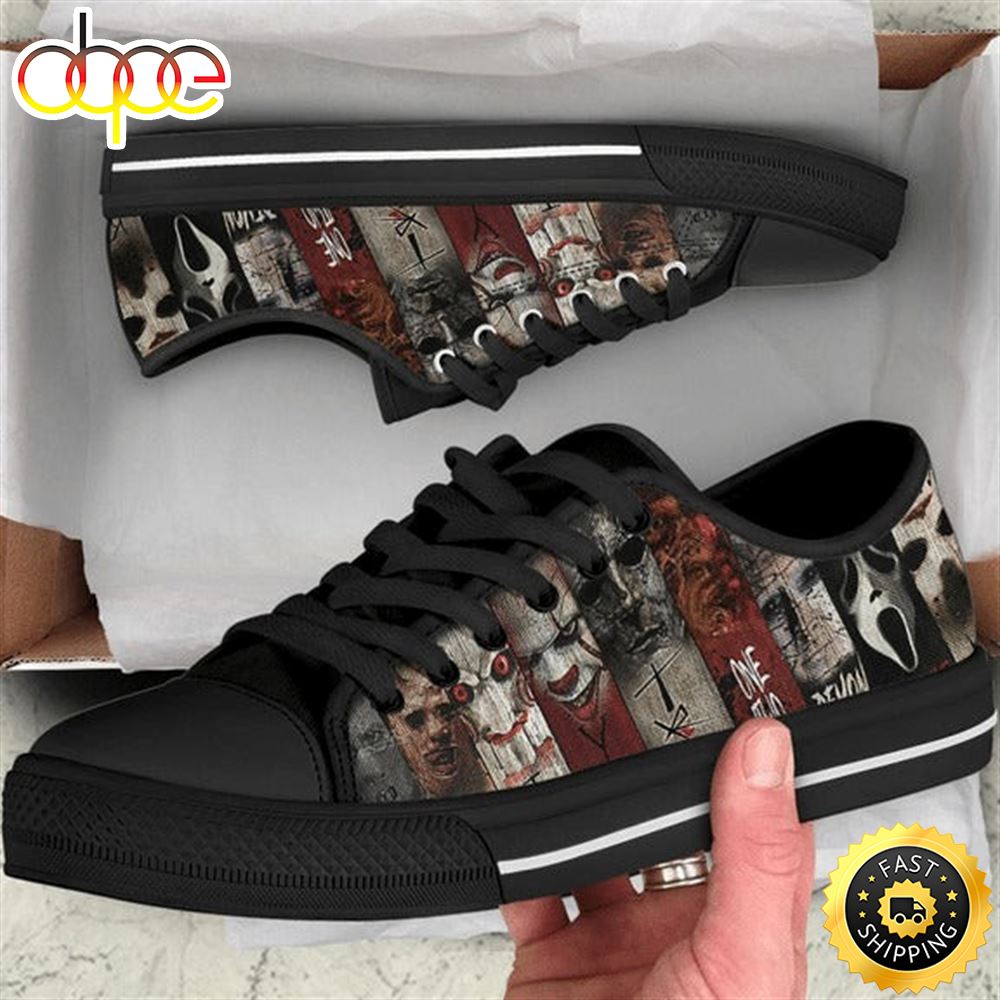 Sportswearmerch Horror Movies Women Low Top Canvas Sneakers Shoes For Men And Women