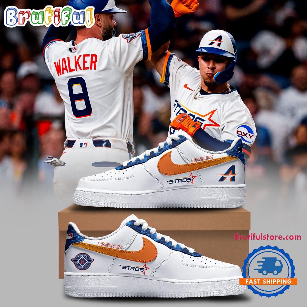 Sportswearmerch Houston Astros MLB 2025 City Connect Air Low-Top Shoes For Men And Women