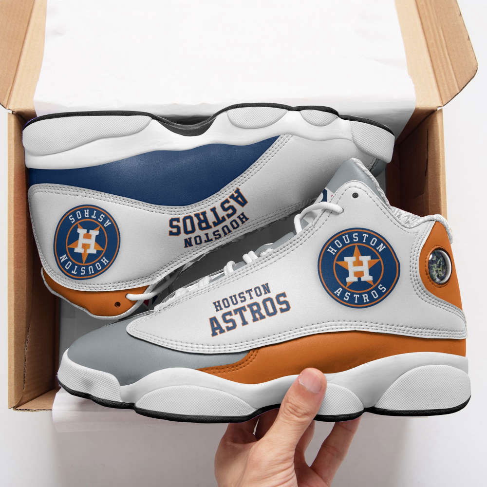 Sportswearmerch Houston Astros MLB AJ13 Sneakers Shoes For Men And Women