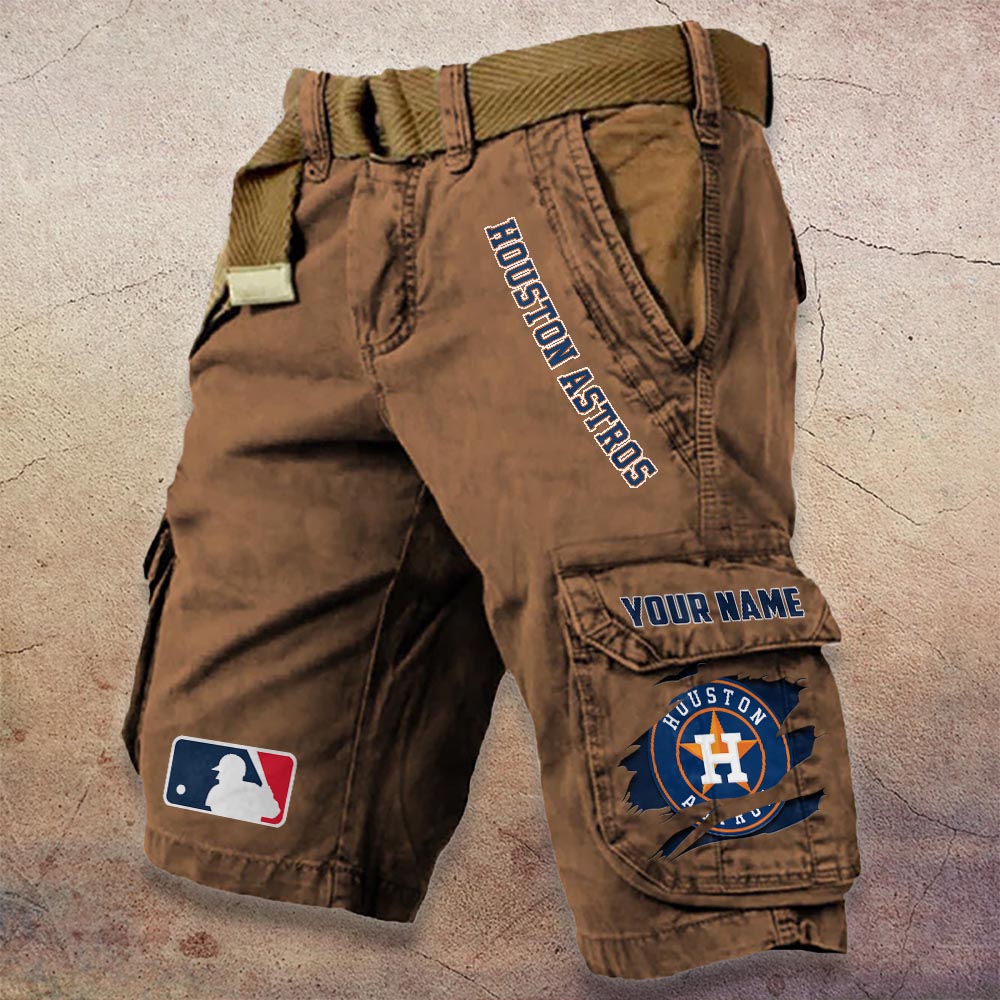 Sportswearmerch Houston Astros MLB Denim Short For Fan