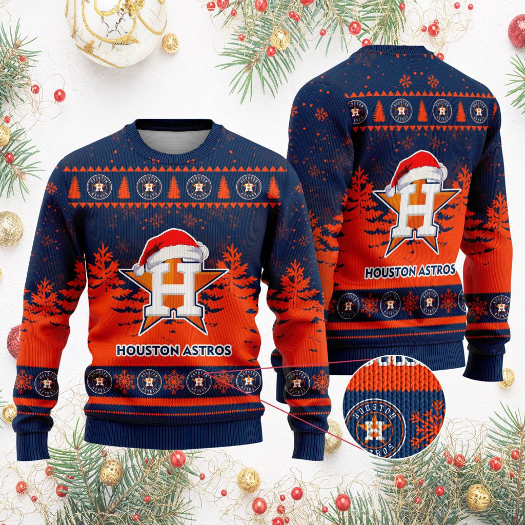 Sportswearmerch Houston Astros MLB Funny Christmas Ugly Sweater For Fans