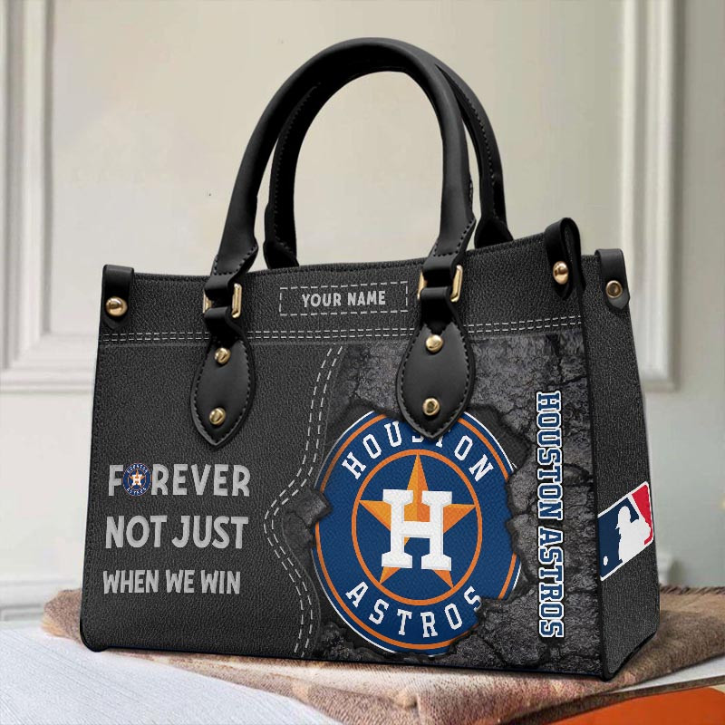 Sportswearmerch Houston Astros MLB Leather Handbag For Fan