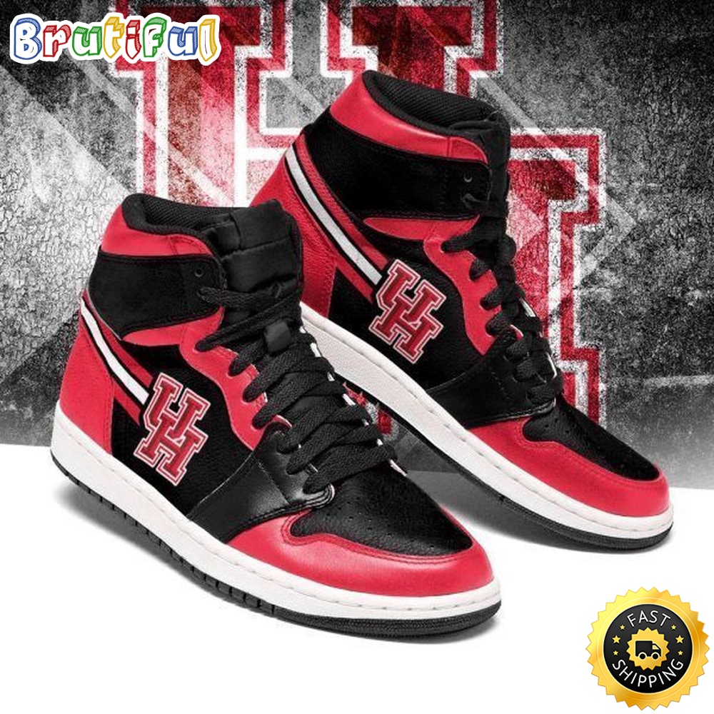 Sportswearmerch Houston Cougars NCAA AJ1 High Sneakers Shoes For Men And Women