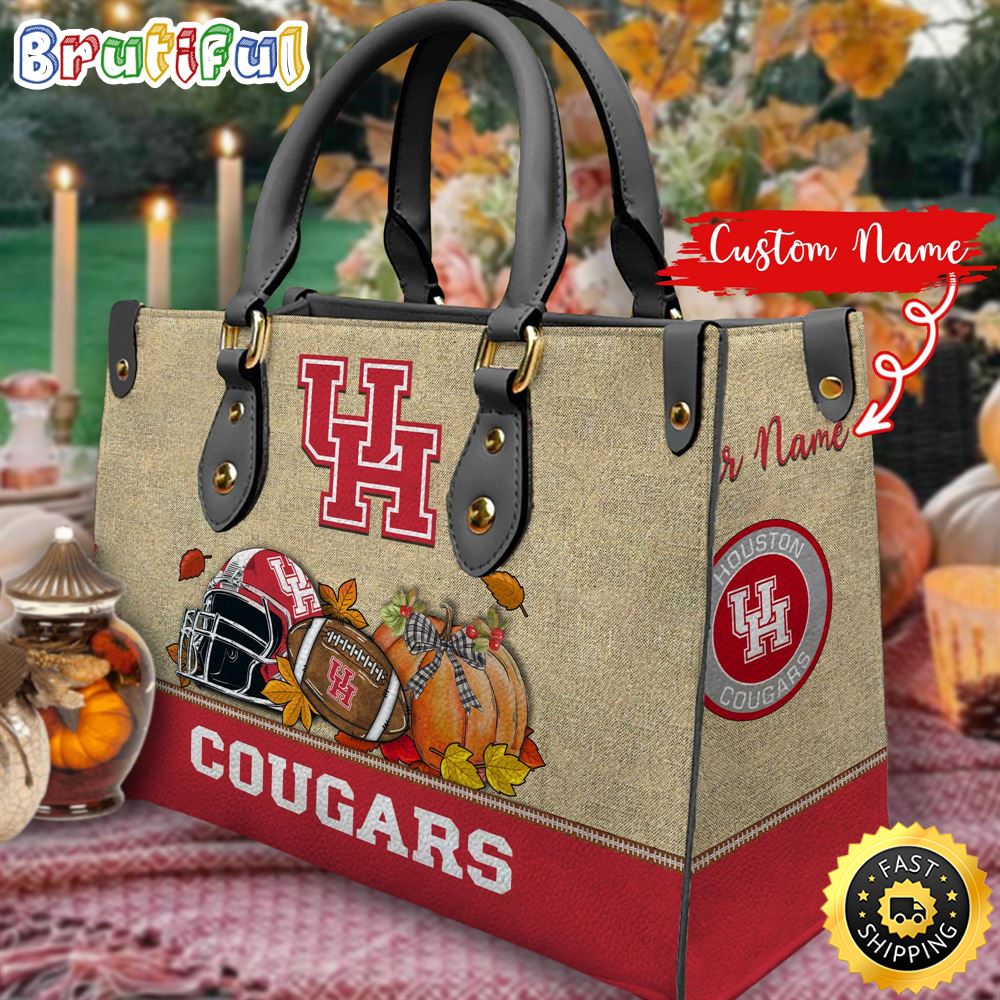 Sportswearmerch Houston Cougars NCAA Autumn Leather Handbag For Fan