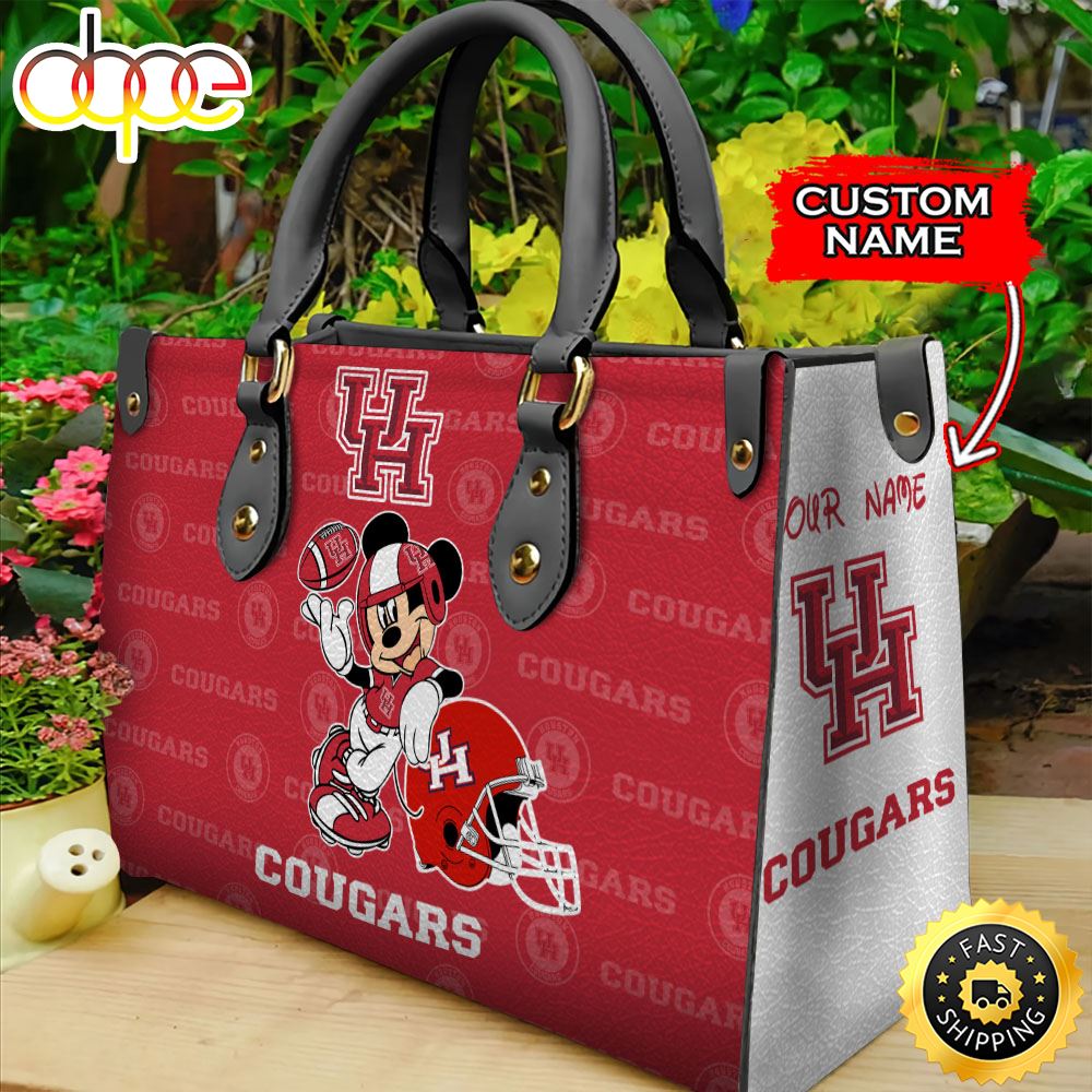 Sportswearmerch Houston Cougars NCAA Mickey Leather Bag For Fan