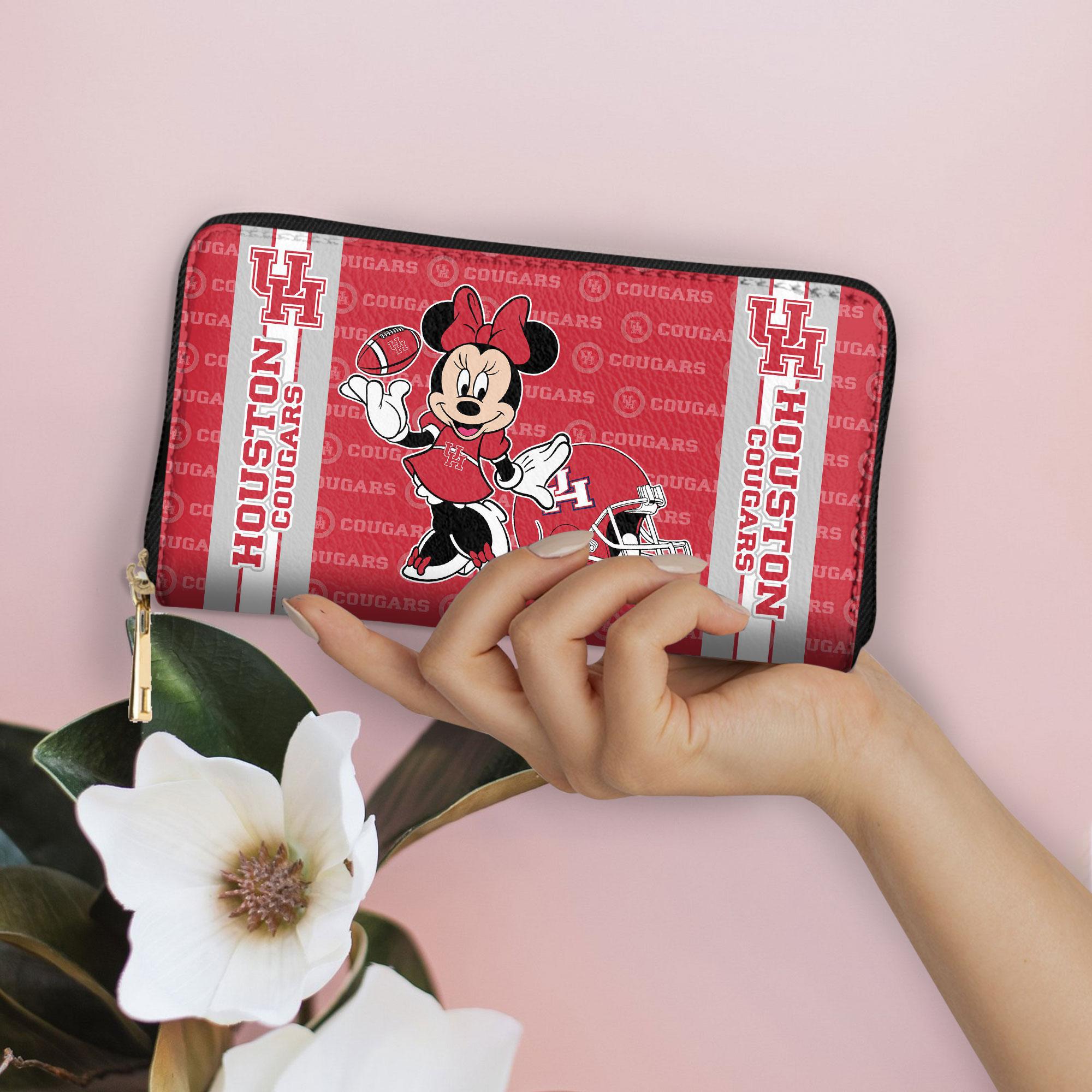 Sportswearmerch Houston Cougars NCAA x Minnie Women Leather Handbag For Fan