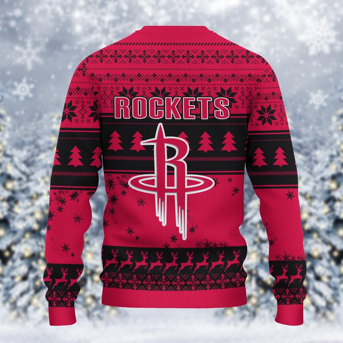 Sportswearmerch Houston Rockets NBA x Grinch Christmas Ugly Sweater For Fans