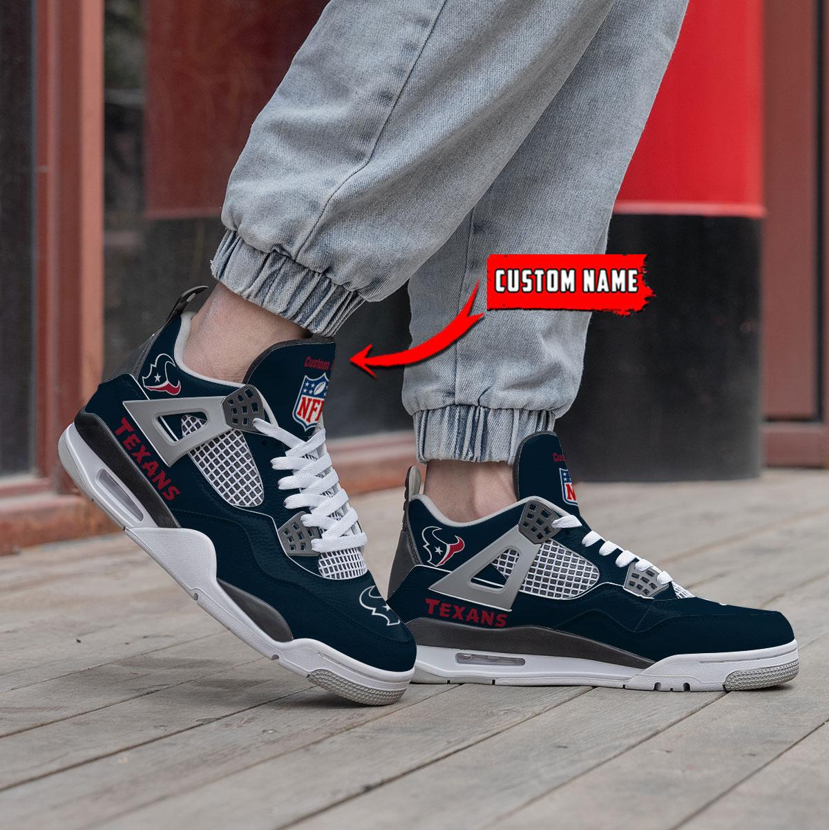 Sportswearmerch Houston Texans NFL Air Jordan 4 Sneaker AJ4 Sneakers Shoes For Men And Women