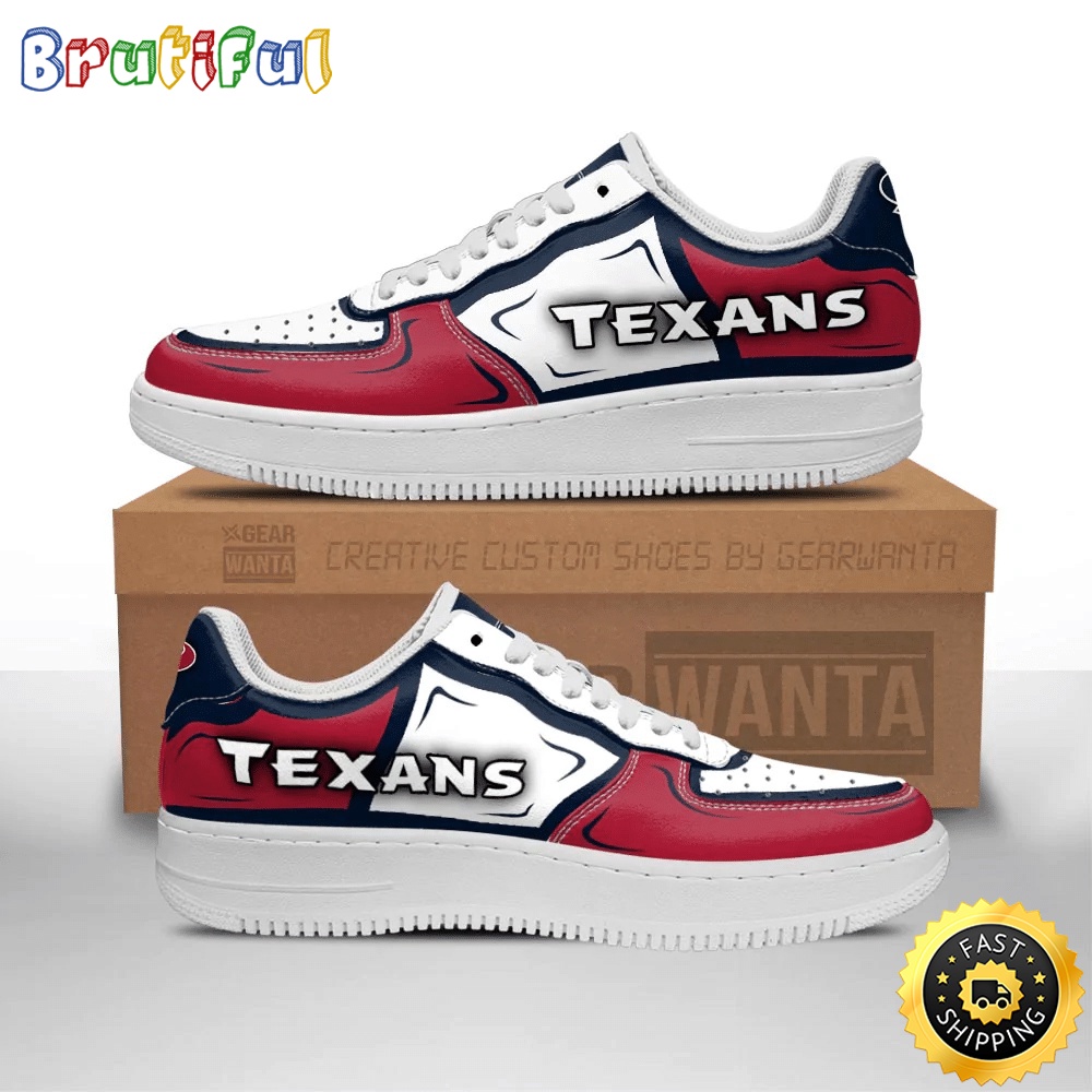 Sportswearmerch Houston Texans NFL Air Low-Top Sneakers Shoes For Men And Women
