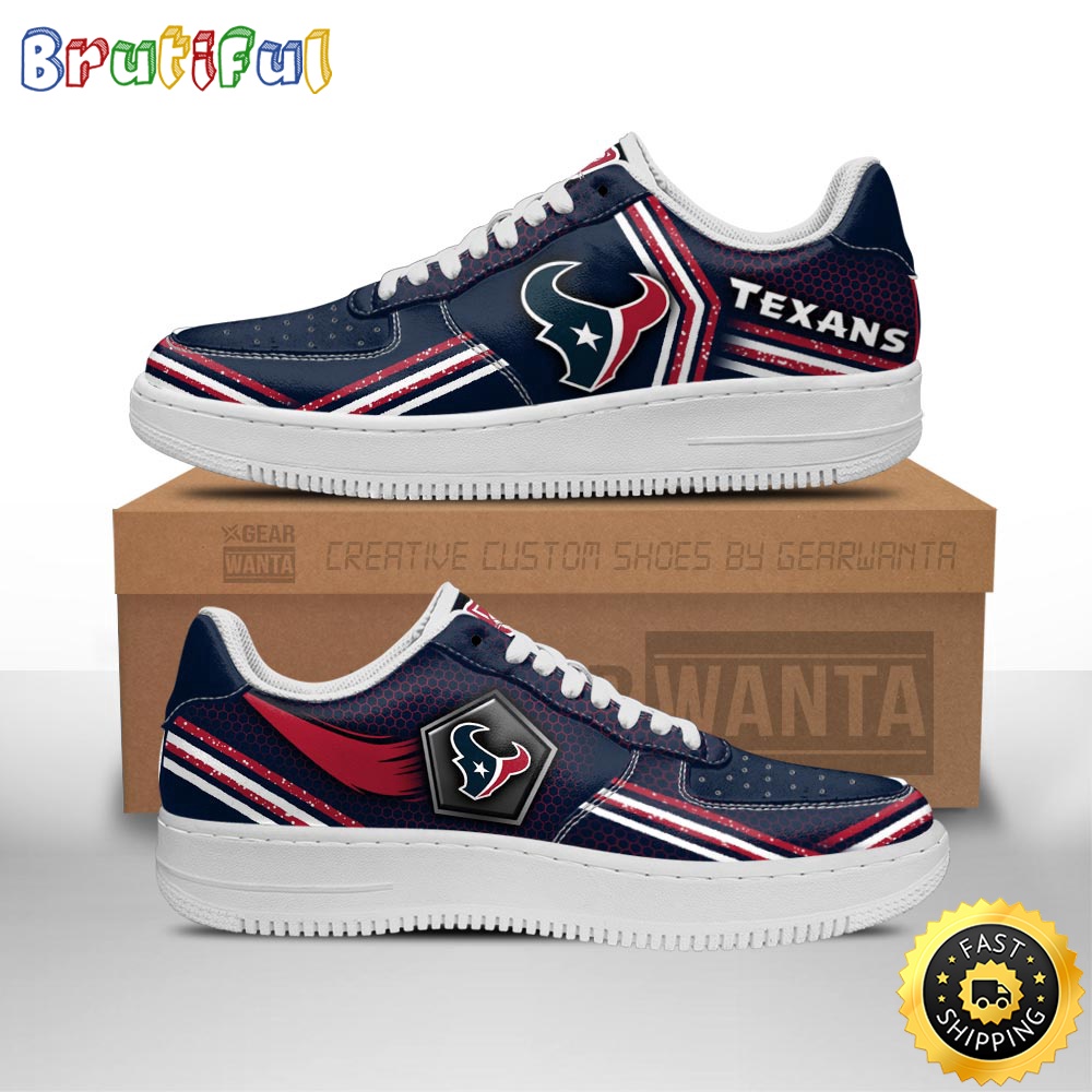 Sportswearmerch Houston Texans NFL Air Low-Top Sneakers Shoes For Men And Women