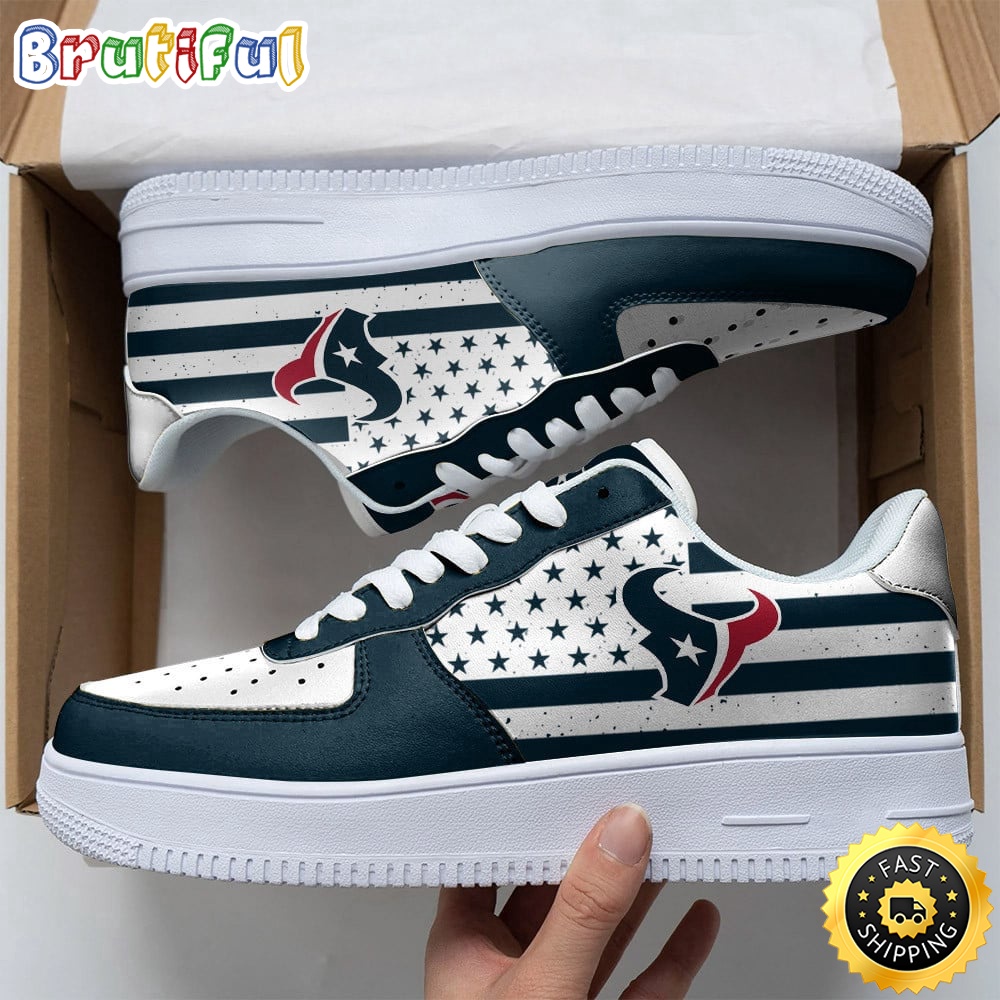 Sportswearmerch Houston Texans NFL Air Low-Top Sneakers Shoes For Men And Women