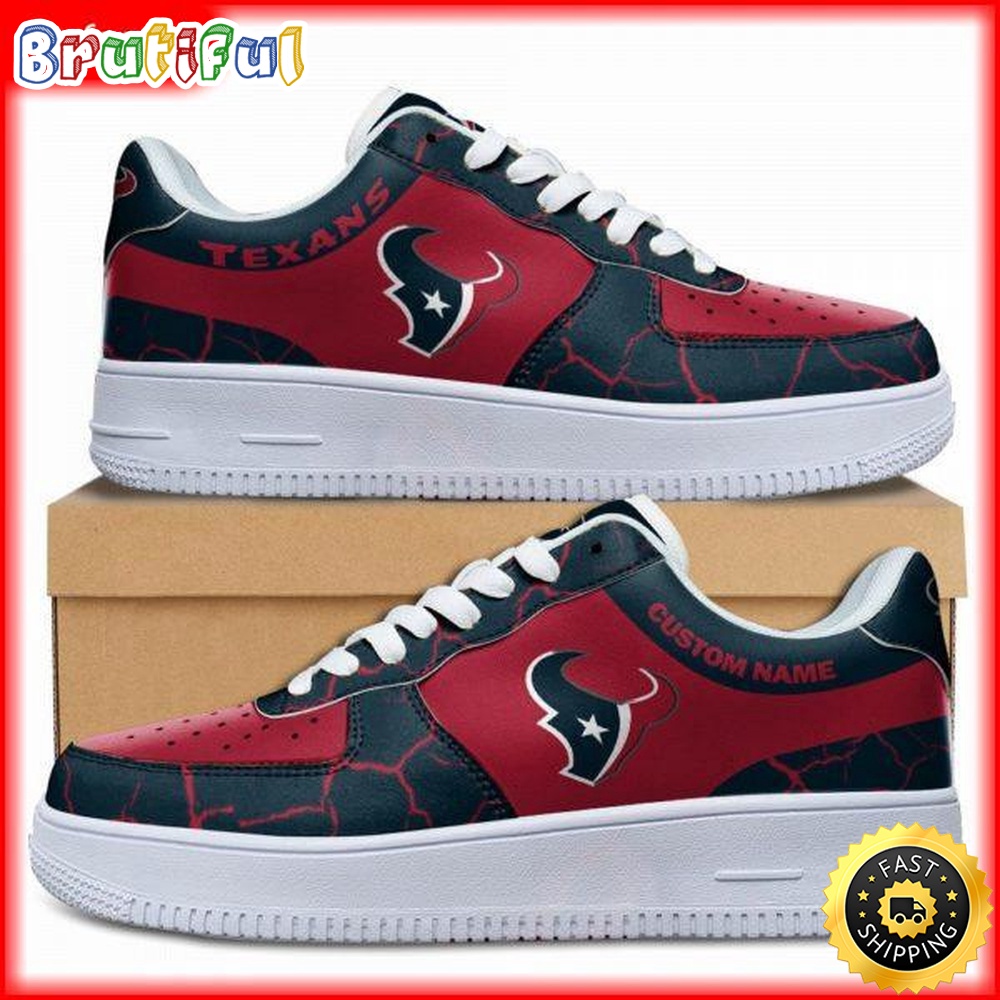 Sportswearmerch Houston Texans NFL Air Low-Top Sneakers Shoes For Men And Women