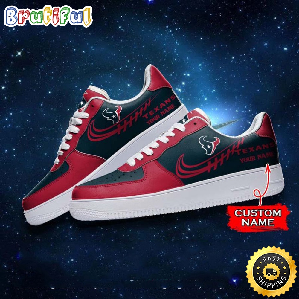 Sportswearmerch Houston Texans NFL Air Low-Top Sneakers Shoes For Men And Women