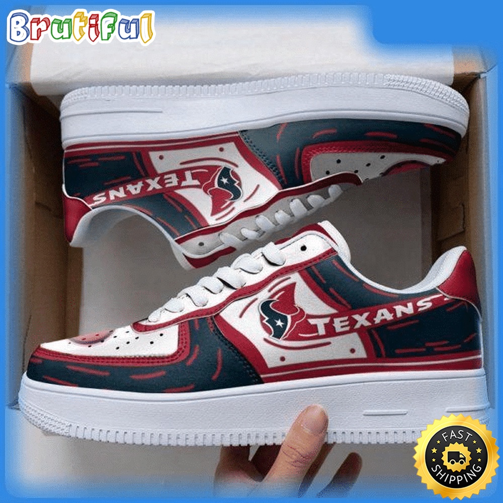 Sportswearmerch Houston Texans NFL Air Low-Top Sneakers Shoes For Men And Women