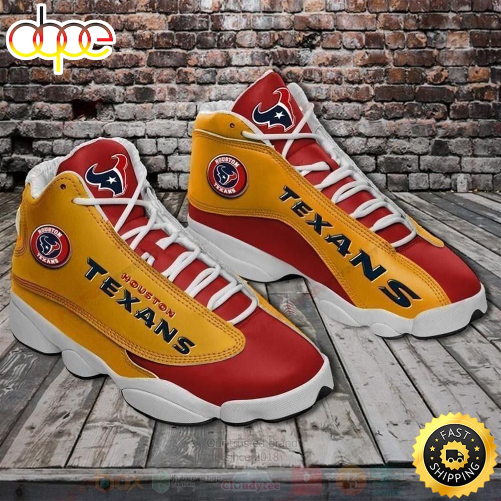 Sportswearmerch Houston Texans NFL AJ13 Sneakers Shoes For Men And Women
