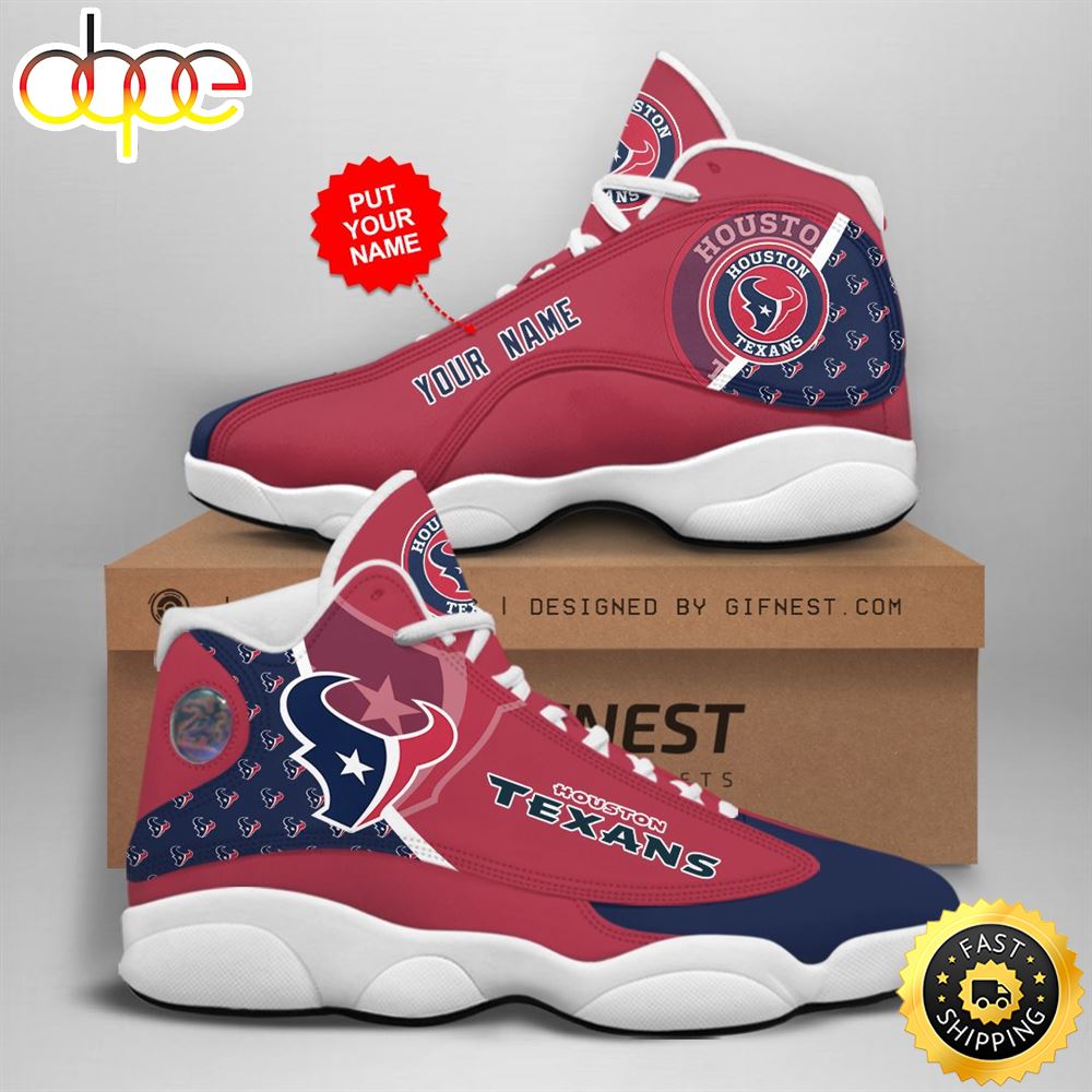 Sportswearmerch Houston Texans NFL AJ13 Sneakers Shoes For Men And Women