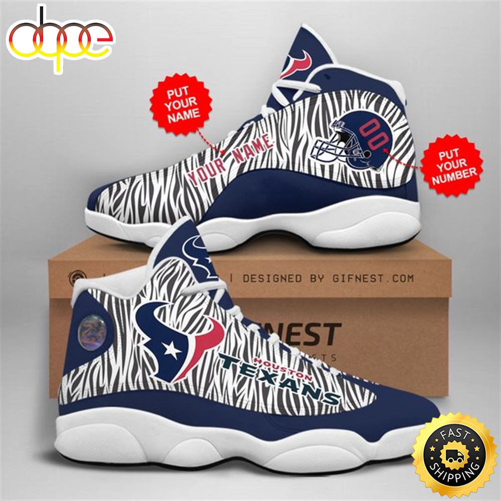 Sportswearmerch Houston Texans NFL AJ13 Sneakers Shoes For Men And Women