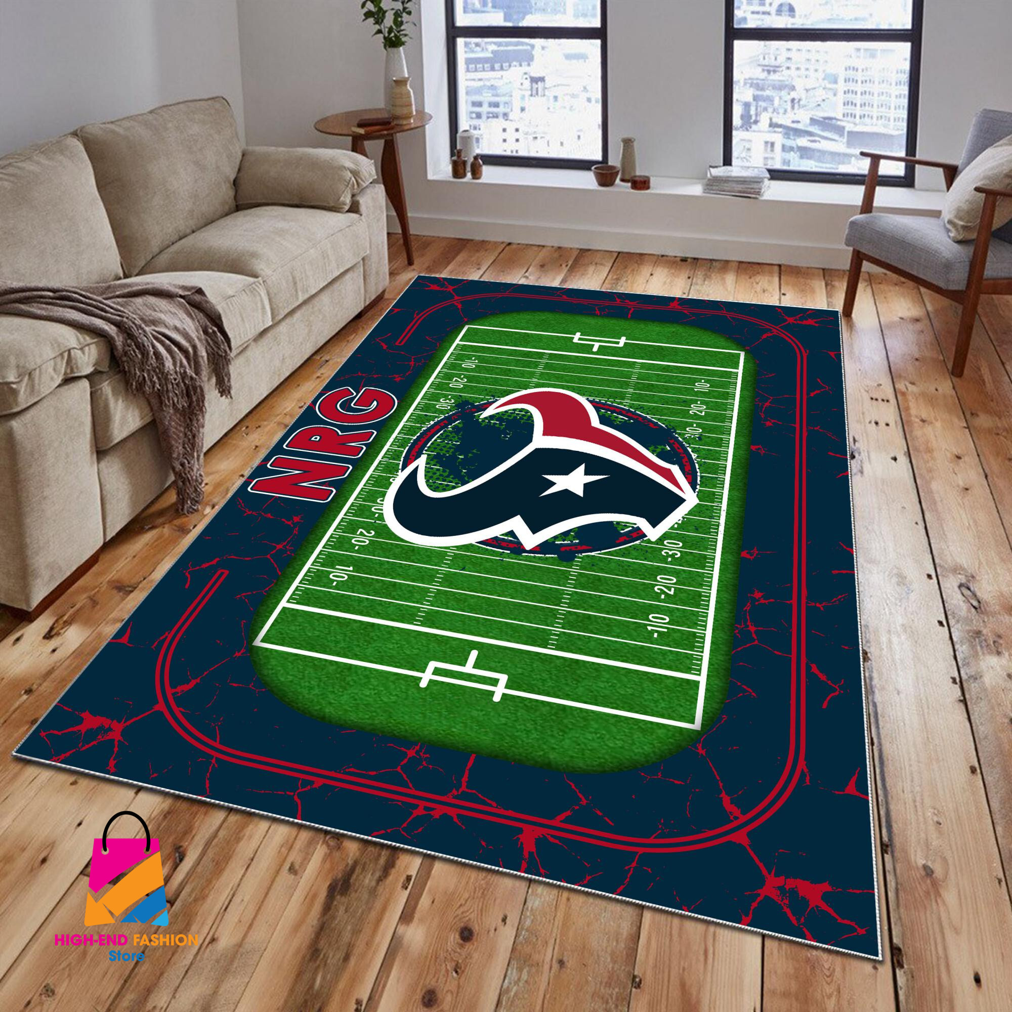 Sportswearmerch Houston Texans NFL Area Rug For Fan