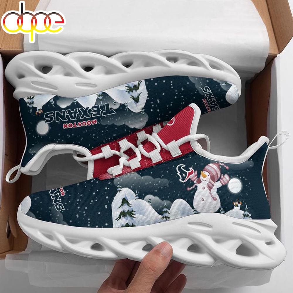 Sportswearmerch Houston Texans NFL Christmas Snowman Max Soul Shoes Sneakers For Men And Women