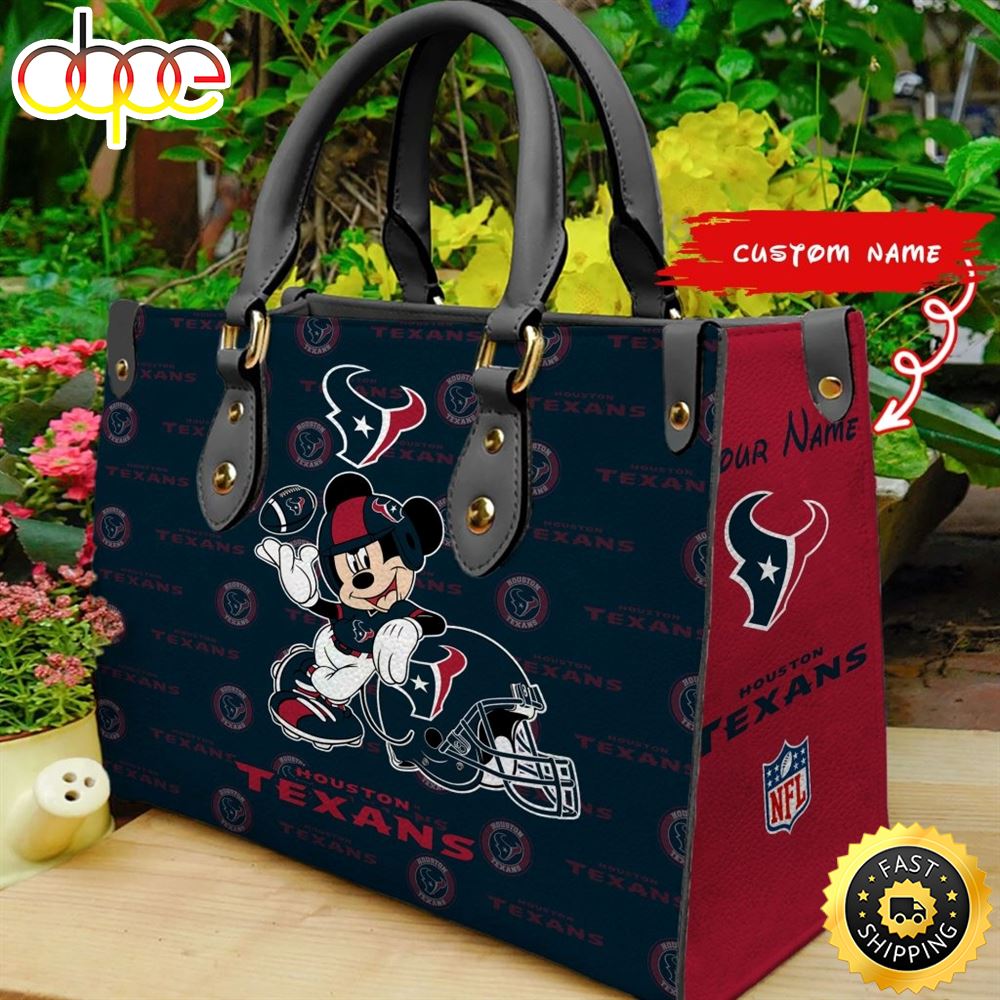 Sportswearmerch Houston Texans NFL Leather Bag For Fan