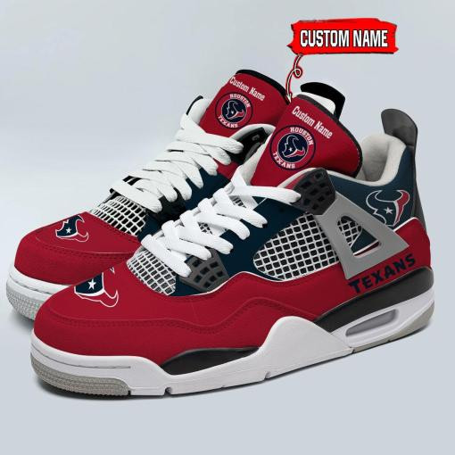Sportswearmerch Houston Texans NFL Personalized Air Jordan 4 SnAJ4 Sneakers Shoes For Men And Women