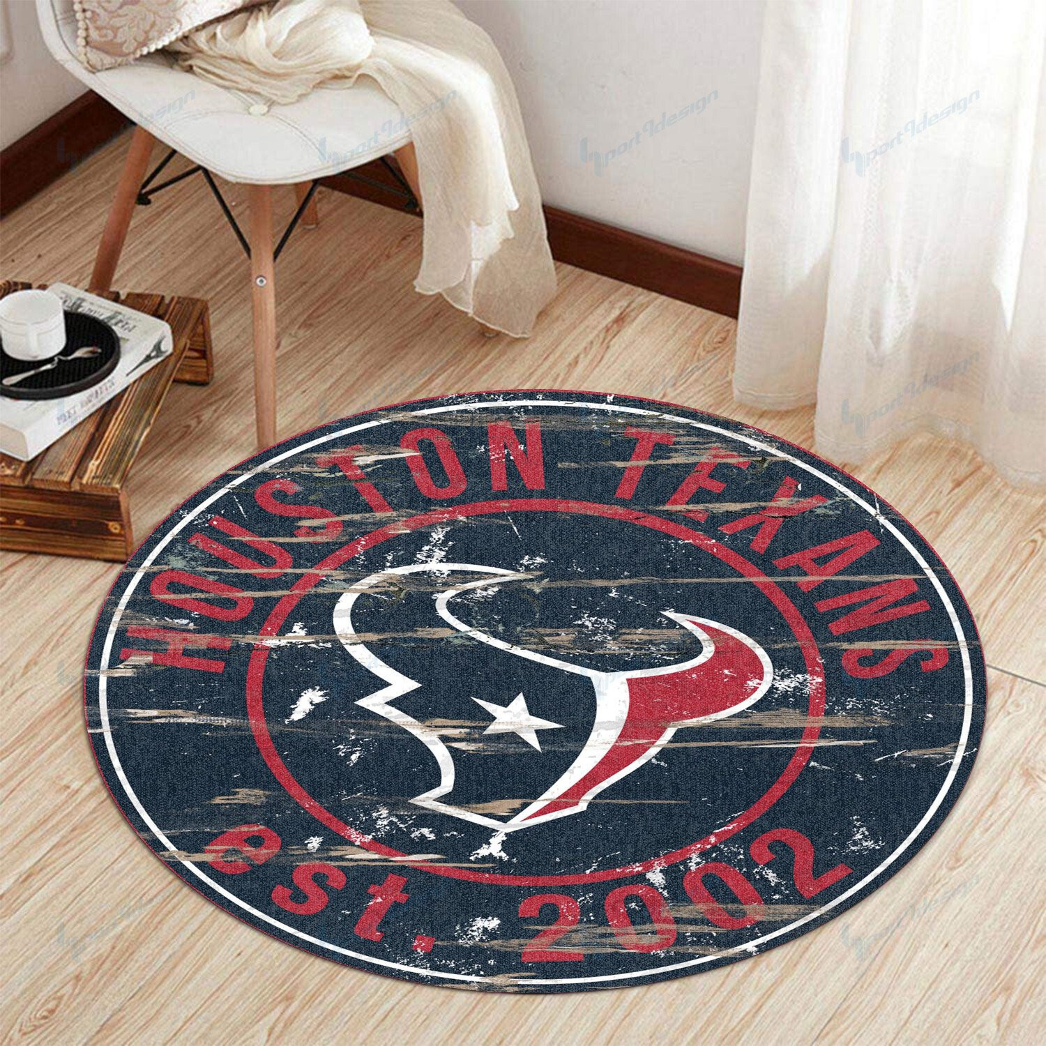 Sportswearmerch Houston Texans NFL Round Rug For Fan