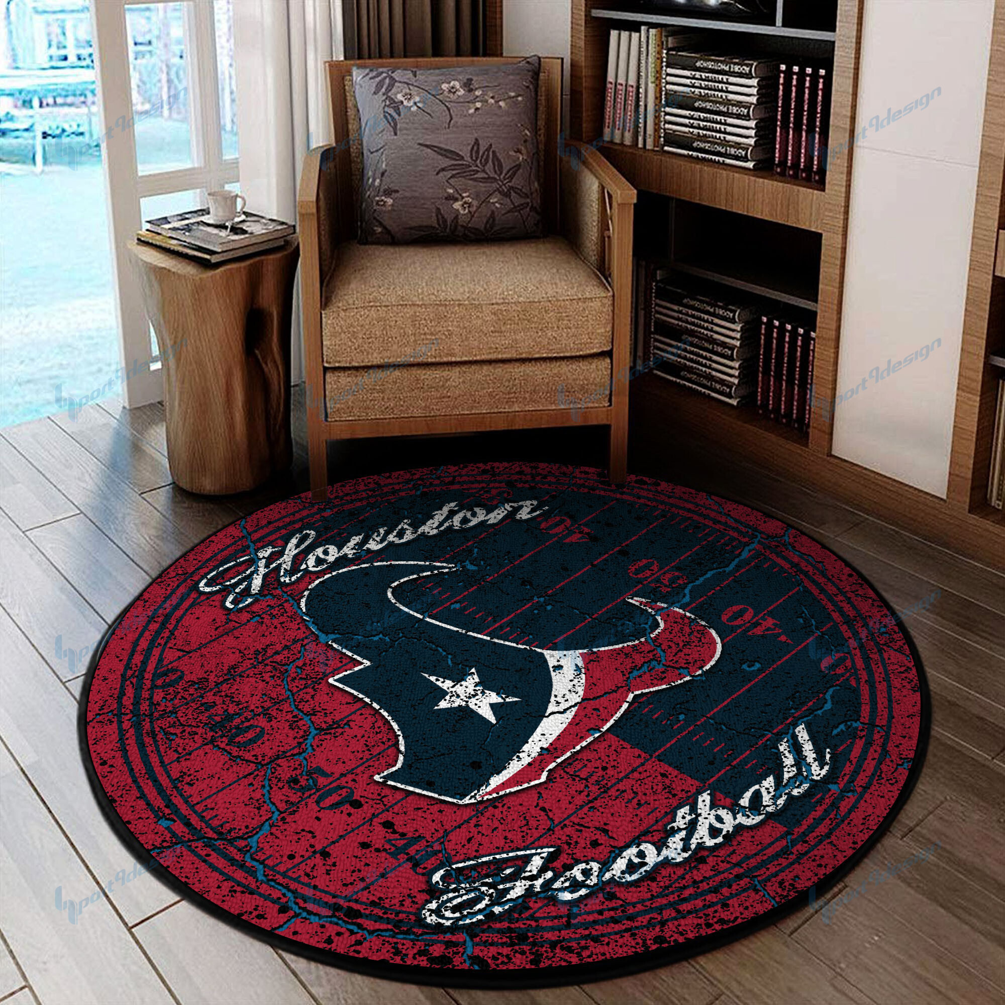 Sportswearmerch Houston Texans NFL Round Rug For Fan