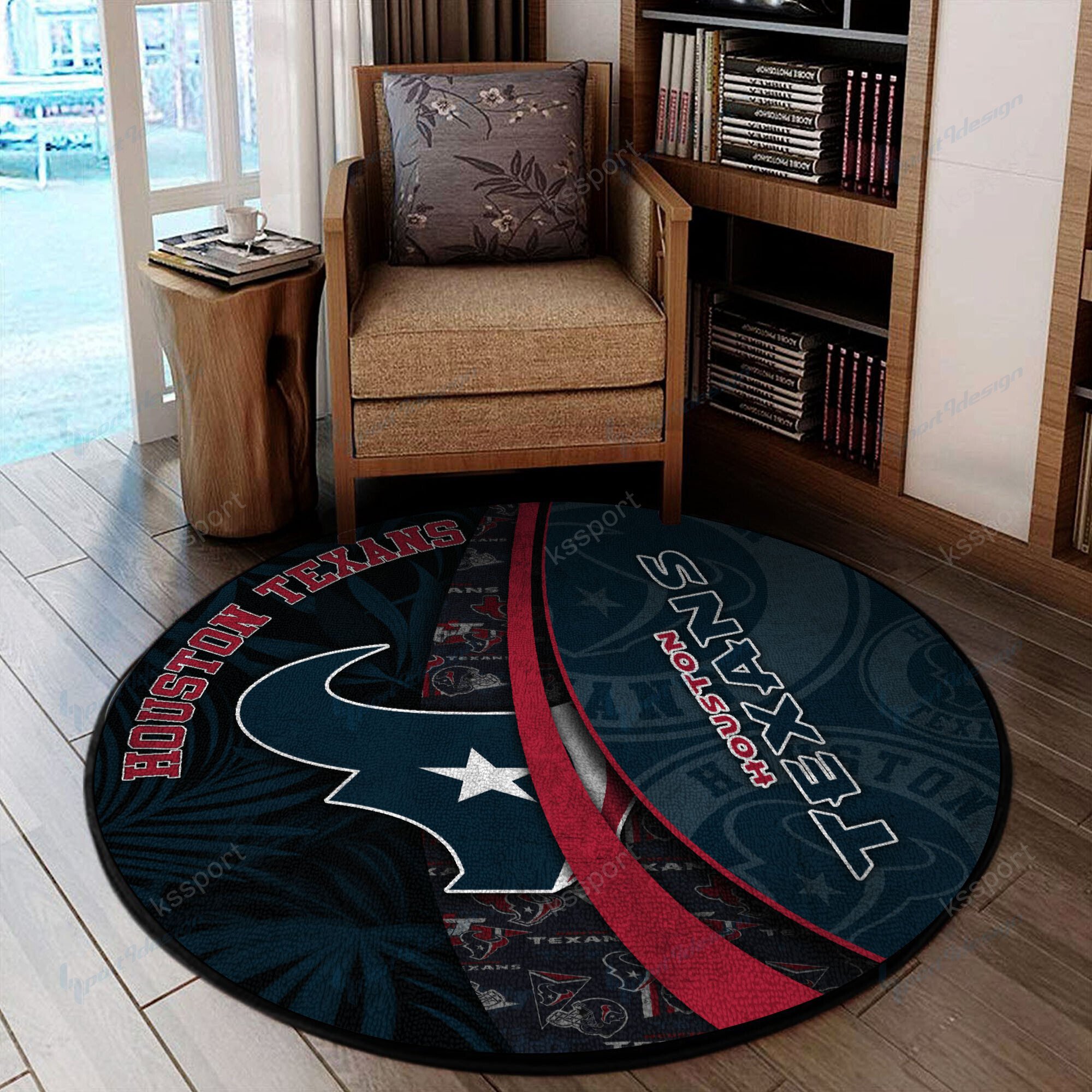 Sportswearmerch Houston Texans NFL Round Rug For Fan