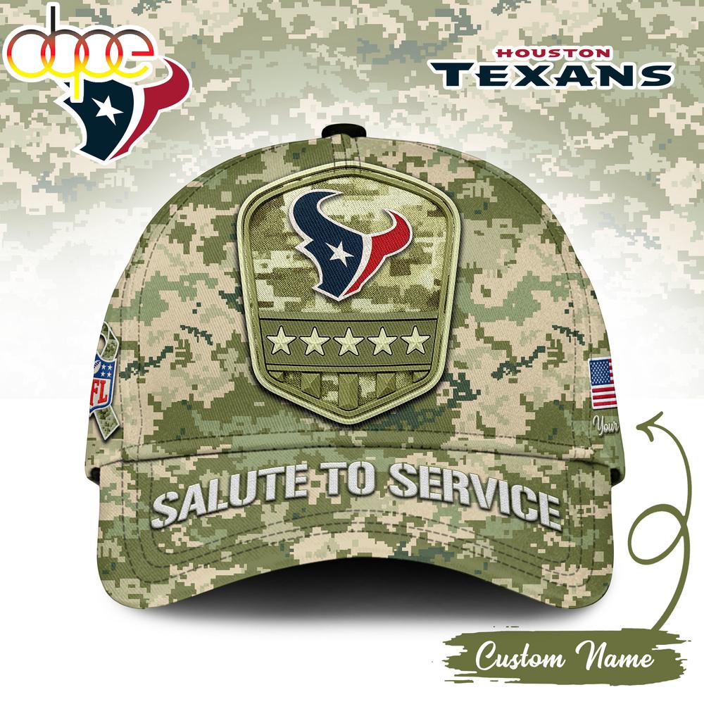 Sportswearmerch Houston Texans NFL Salute To Service Classic Cap For Fan