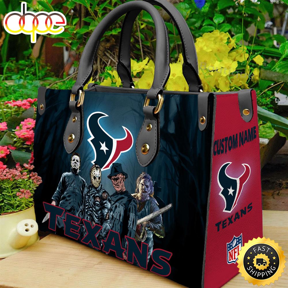 Sportswearmerch Houston Texans NFL Women Leather Hand Bag For Fan