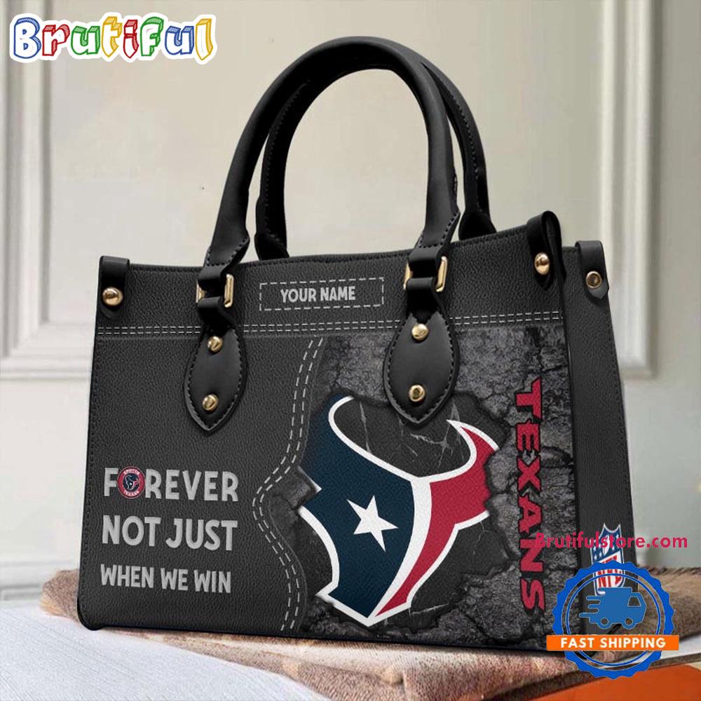 Sportswearmerch Houston Texans NFL Women's Leather Bag For Fan