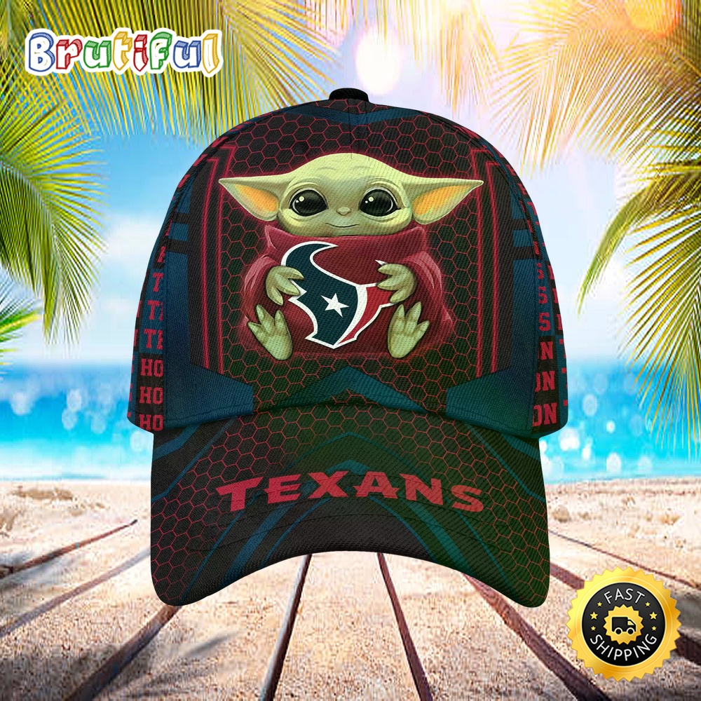 Sportswearmerch Houston Texans NFL x Baby Yoda Classic Cap For Fan